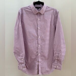 BANANA REPUBLIC Slim Fit Non Iron 100% Cotton Dress Shirt Size M 15-15 1/2